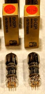 Electro-Harmonix EH Platinum Matched PAIR (TWO) 6H30 6H30Pi GOLD tubes Gold Pins