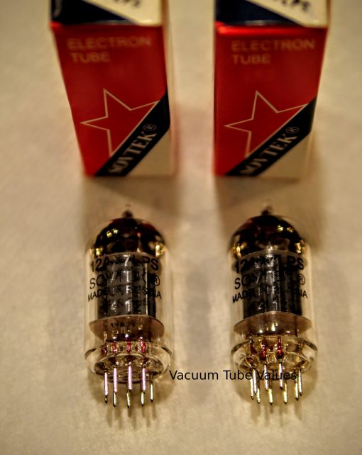 SOVTEK PAIR (TWO) 12AX7 12AX7LPS ECC83  PIN Preamp Tubes - Image 2