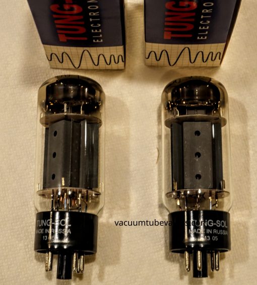 Tung-Sol Factory Platinum Matched PAIR (TWO) 7581A Power Tubes