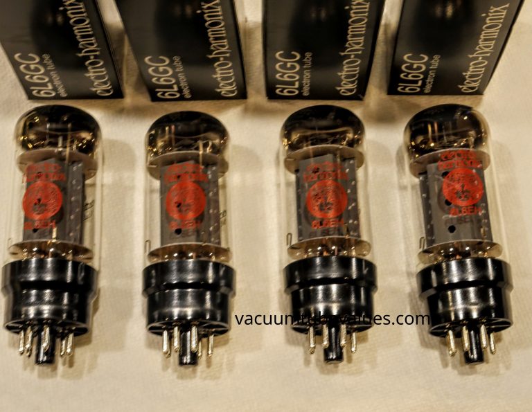 Quadruplet De Tubes 6L6GC Sovtec - Tubes Matchés (Matched Quad) - Qualité Premium - Ouverts Pour Test - Jamais Utilisés