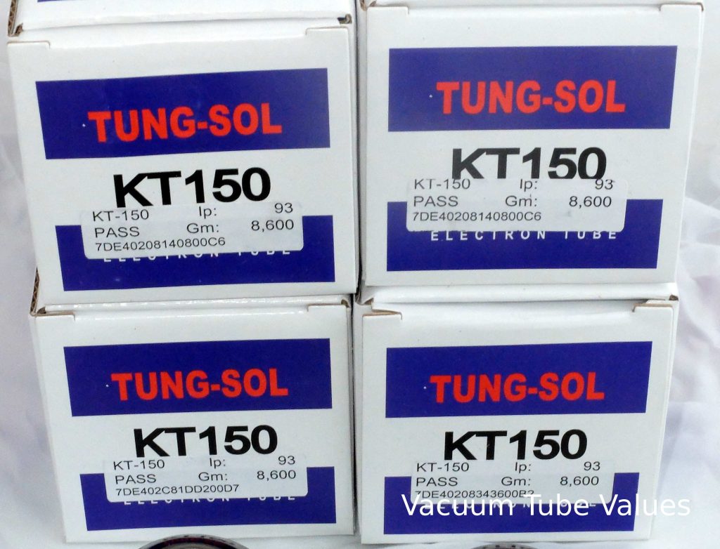 thumbnail image 2 of Tung-Sol KT150 Vacuum Tubes – Factory Matched & Burned-In Pair – New 2 of 2