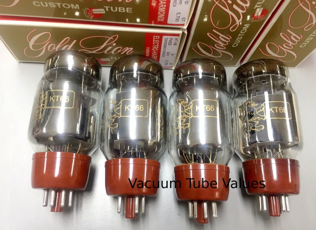 QUAD Factory Platinum Matched Genalex Gold Lion KT66 KT-66 Tube