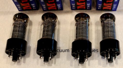 Mullard QUAD (FOUR) 6V6GT 6V6 tubes - Image 2
