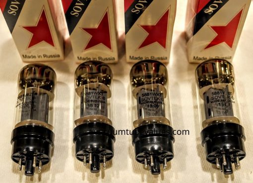 Sovtek Factory Platinum Matched QUAD (FOUR) 5881WXT Power Tubes - Image 2