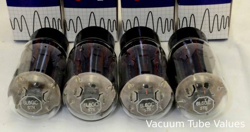 Tung-Sol Factory Platinum Matched QUAD (FOUR) 6L6GC STR Power Tubes - Image 5