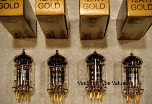 Electro-Harmonix GOLD QUAD FOUR NEW 12AT7 12AT7EH Gold Pin Tubes