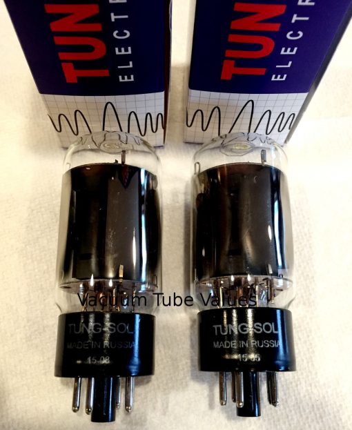 Tung-Sol Factory Platinum Matched PAIR (TWO) 6L6GC STR Power Tubes - Image 2