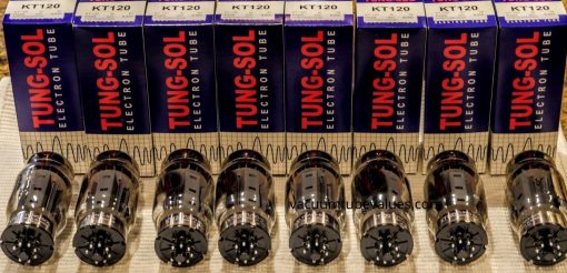 Tung-Sol Platinum Matched OCTET (8) NEW NIB KT-120 KT120 tubes 24hr Burn-in