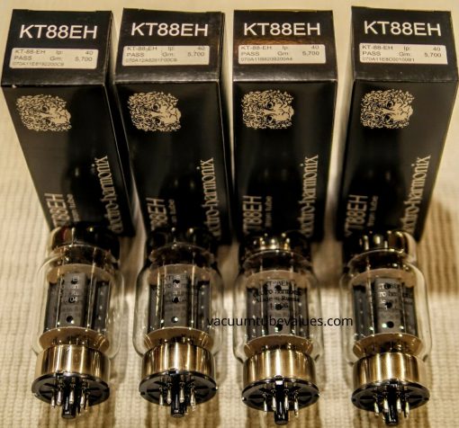 Electro-Harmonix Factory Platinum Matched QUAD (FOUR) KT88 KT88EH Power Tubes