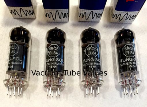 Tung-Sol  Factory Platinum Matched QUAD (Four) EL-84 Power Tubes - Image 2
