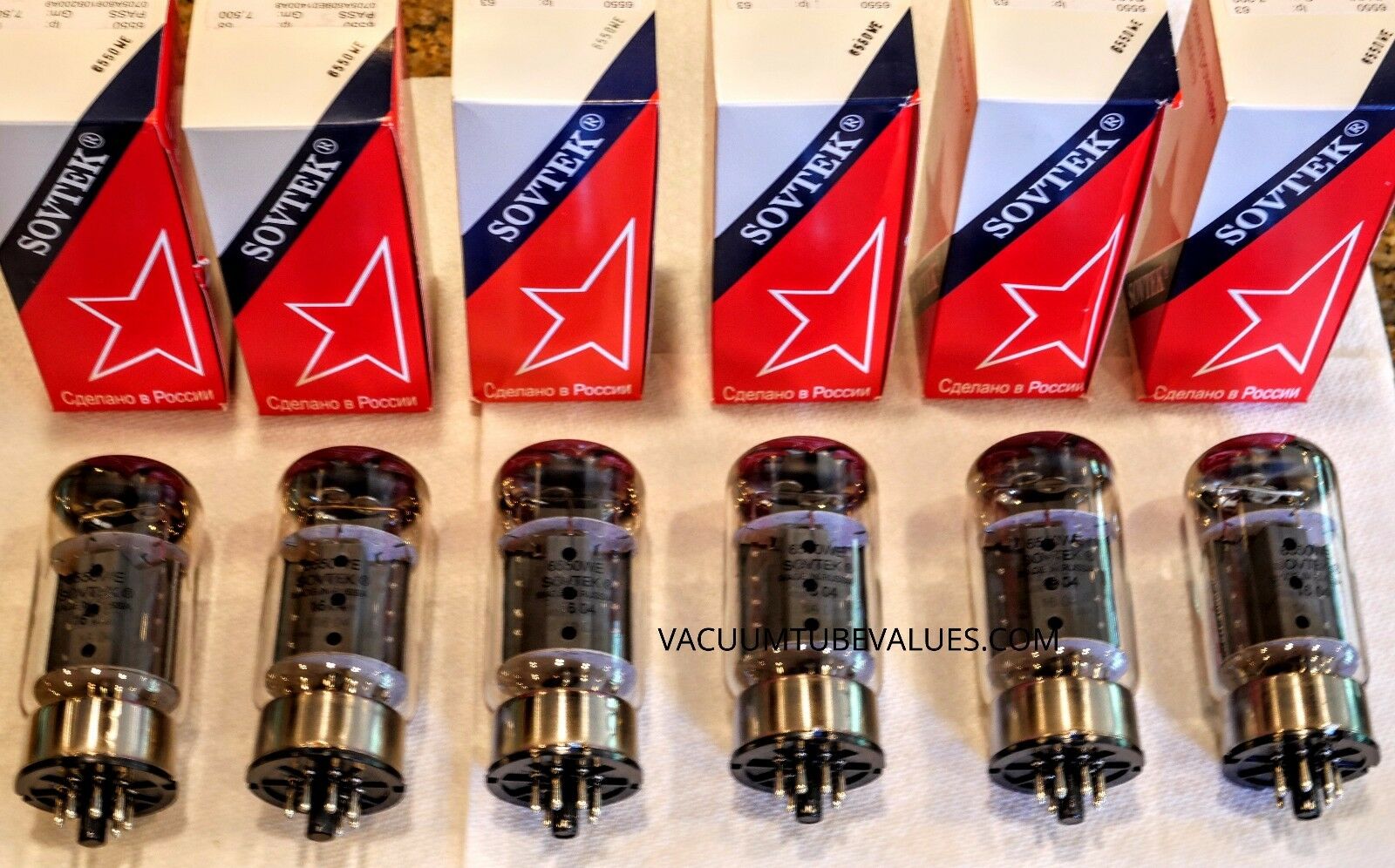 New Sovtek 6550WE Vacuum Tube - VIVA TUBES