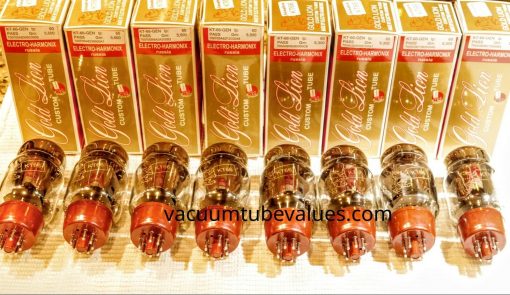 New Platinum Factory Matched Octet (8) Genalex Gold Lion KT66 6L6 KT-66 Tubes - Image 2