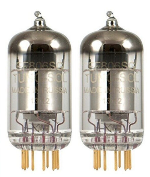 New Gain Matched Pair (2) Tung-Sol Reissue EF806S / EF86 / 6267 Gold Pin Tubes