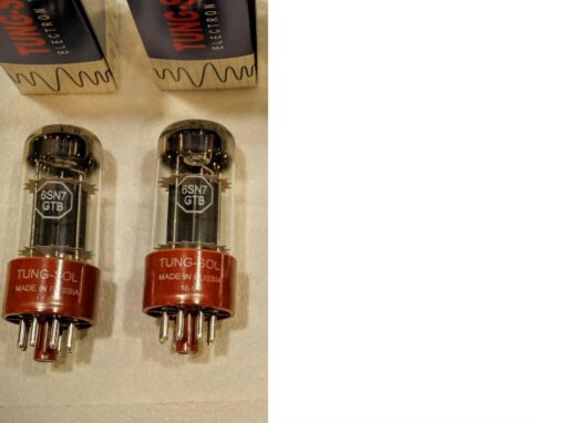 Tung-Sol Factory Platinum Matched PAIR Factory Tested 6SN7 6SN7GTB Tubes