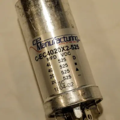 Capacitor CE MFG CAN ELECTROLYTIC MALLORY 525V, 40/40/20/20µF USA MFD