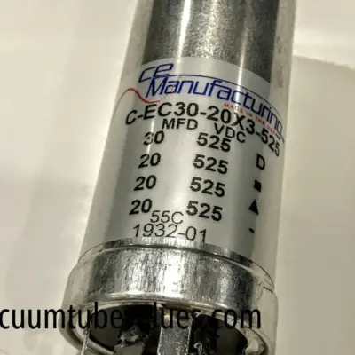 CE Manufacturing Multisection Mallory FP Can Capacitor, 30/20/20/20µf @ 525VDC